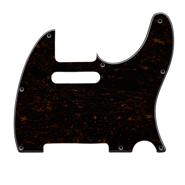 VANSON 3-Ply Brown Tort Premium Quality TC3 Scratchplate Pickguard DIRECT FIT for Fender USA MEX Telecaster