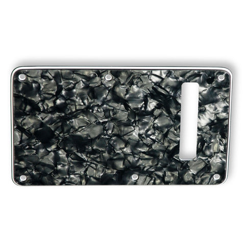 VANSON 3-Ply Black Pearl Premium Quality Tremolo Cover Backplate to fit Fender USA, MEX Stratocaster Strat