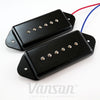 VANSON AlNiCo V Black P90 Dog Ear DE90 Single Coil Pickup Set