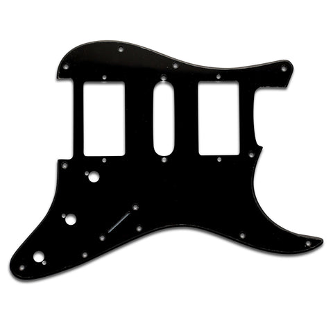 VANSON 1-Ply Gloss Black Premium Quality HSH Scratchplate Pickguard DIRECT FIT for USA, MEX Fender Stratocaster