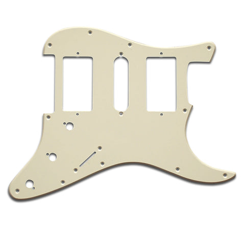 VANSON 1-Ply Vintage White Premium Quality HSH Scratchplate Pickguard DIRECT FIT for USA, MEX Fender Stratocaster