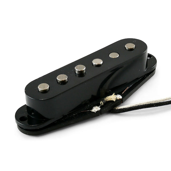 VANSON 'Vintage Pro' Alnico V Black Single Coil Bridge Pickup for Stratocaster Guitars