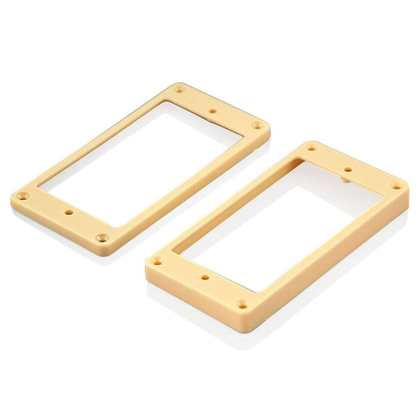 VANSON Flat Base Ivory / Cream Mounting Ring Set for Epiphone Flat Top SG etc. Humbucker Surround