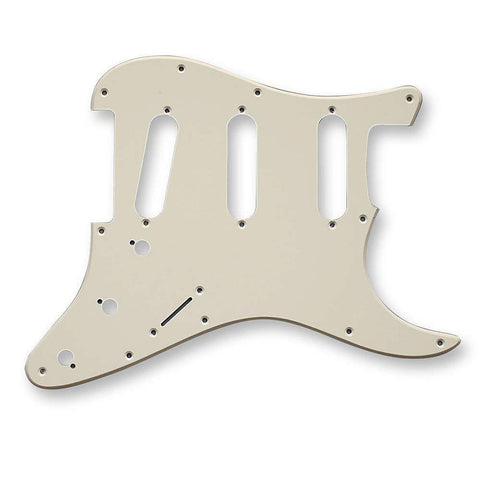 VANSON 1-Ply Vintage White Premium Quality SSS Scratchplate Pickguard DIRECT FIT for USA, MEX Fender, Stratocaster