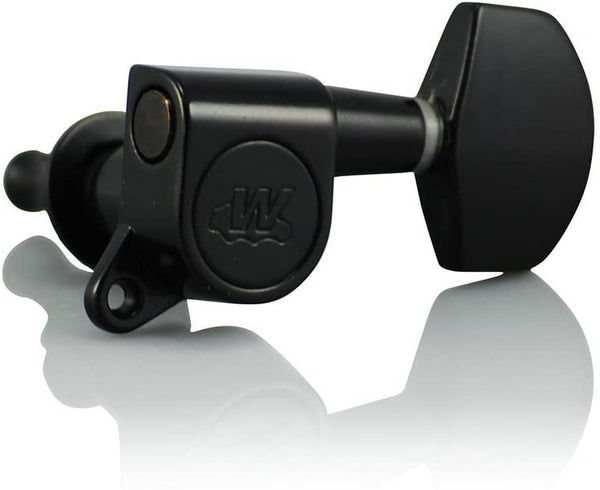 Wilkinson WJ01 EZ-LOK Black (3-a-side) Tuners / Machine Heads  for Epiphone Les Paul, SG, ES, PRS, Schecter, Ibanez, Acoustic