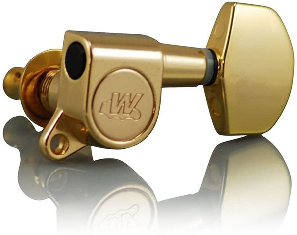 Wilkinson WJ01 EZ-LOK Gold (3-a-side) Tuners / Machine Heads  for Epiphone Les Paul, SG, ES, PRS, Schecter, Ibanez, Acoustic