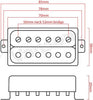 VANSON AlNiCo V Chrome 'Open Top'  Humbucker Bridge Pickup for Gibson, Epiphone, etc