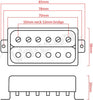 VANSON AlNiCo V Chrome 'Open Top'  Humbucker Pickup Set for Gibson, Epiphone, etc