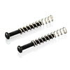 VANSON 2 x Black Humbucker Pickup Mounting Screws & Springs, 3mm, for Les Paul, SG, ES