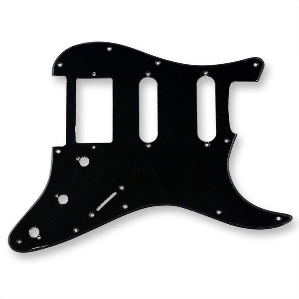 VANSON 1-Ply Gloss Black Premium Quality HSS Scratchplate Pickguard DIRECT FIT for USA, MEX Fender Stratocaster