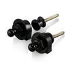 VANSON Set of Gloss Black Strap Locks for Electric Guitar, Bass, or Acoustic