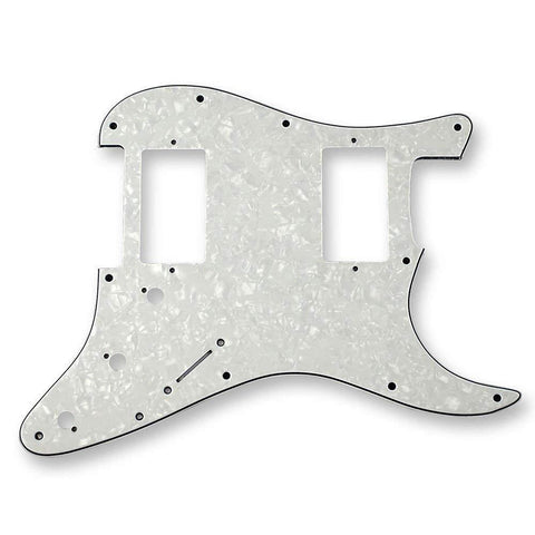 VANSON 3-Ply White Pearl Premium Quality HH Scratchplate Pickguard DIRECT FIT for USA, MEX Fender Stratocaster