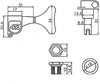 Wilkinson WJB650 Chrome (2+2) 20:1 Gear Ratio Tuners / Machine Heads for Bass Guitar