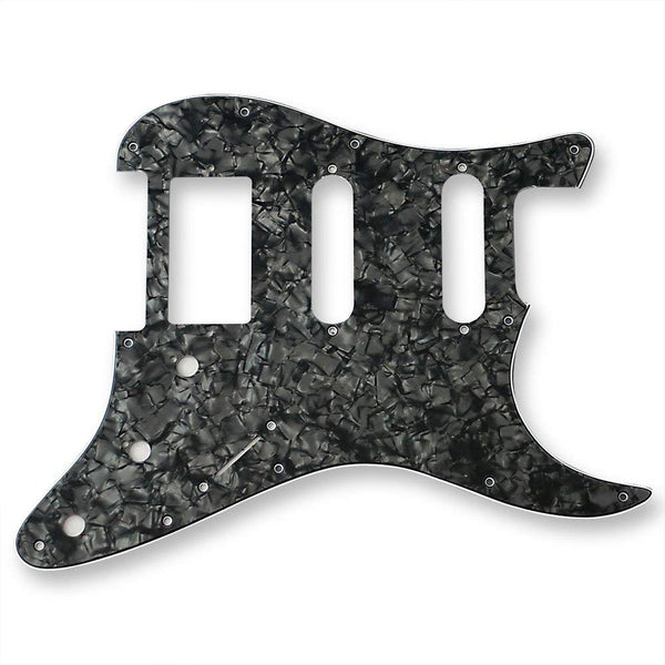 VANSON 3-Ply Black Pearl Premium Quality SSS Scratchplate Pickguard DIRECT FIT for USA, MEX Fender Stratocaster