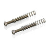 VANSON 2 x Chrome Humbucker Pickup Mounting Screws & Springs, 3mm, for Les Paul, SG, ES