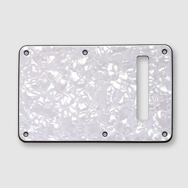 VANSON 3-Ply White Pearl Premium Quality Tremolo Cover Backplate to fit Fender USA, MEX Stratocaster Strat