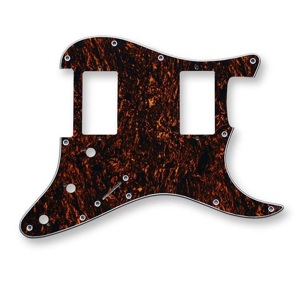 VANSON 3-Ply Brown Tort Premium Quality HH Scratchplate Pickguard DIRECT FIT for USA, MEX Fender Stratocaster