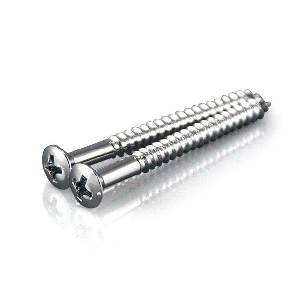 VANSON 2 x High Quality Chrome Tremolo Claw Mounting Screws