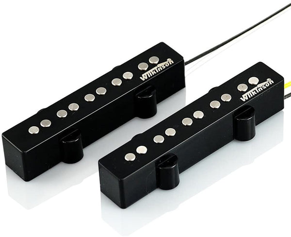 Wilkinson Premium Range WJB5 AlNiCo V Bass Neck & Bridge Pickup Set for 5 String Bass Pickups for 'JB' Guitar, Jazz (SET)