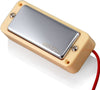 Wilkinson WMHR Chrome AlNiCo V P90 Mini Humbucker Pickup (Ivory Ring, Chrome)