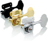 Wilkinson WJBL200 Black 20:1 Gear Ratio Tuners / Machine Heads for Fender Jazz Precision Bass