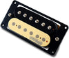 Wilkinson M-Series WOHZB 'HOT' Zebra Humbucker Neck Pickup for Gibson, Epiphone etc. (Neck, Black Mounting Ring)