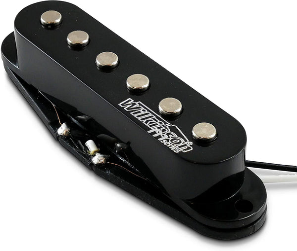 Wilkinson M-Series WOHS 'HOT' Black Single Coil Neck Pickup for Stratocaster Guitars (Neck, Black)