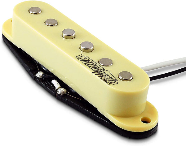 Wilkinson M-Series WOVS Ivory Vintage 60's Staggered Single Coil Bridge Pickup for Stratocaster Guitars (Bridge, Ivory)