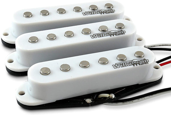 Wilkinson M-Series WOHS 'HOT' White Single Coil Pickup Set for Stratocaster Guitars (SET, White)