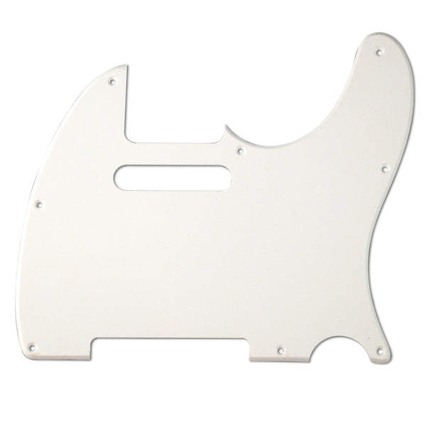 VANSON 1-Ply White Premium Quality TC1 Scratchplate Pickguard for Squier Telecaster® Type Guitar Projects