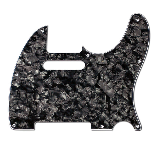 VANSON 3-Ply Black Pearl Premium Quality TC1 Scratchplate Pickguard for Squier Telecaster® Type Guitar Projects