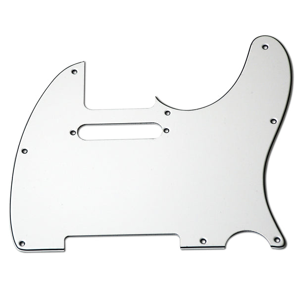 VANSON 3-Ply White Premium Quality TC2 Scratchplate Pickguard for Squier Telecaster® Type Guitar Projects