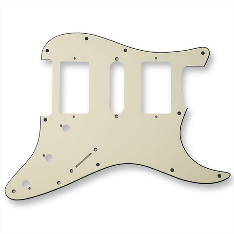 VANSON 3-Ply Vintage White Premium Quality HSH Scratchplate Pickguard DIRECT FIT for USA, MEX Fender Stratocaster