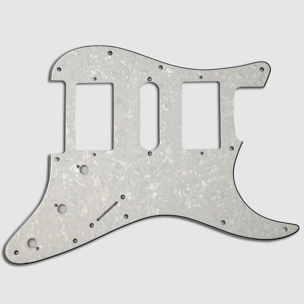 VANSON 3-Ply White Pearl Premium Quality HSH Scratchplate Pickguard DIRECT FIT for USA, MEX Fender, Stratocaster