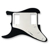 VANSON 1-Ply Matt Black Premium Quality HH Scratchplate Pickguard DIRECT FIT for USA, MEX Fender Stratocaster