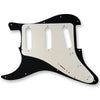 VANSON 3-Ply Vintage White Premium Quality SSS Scratchplate Pickguard DIRECT FIT for USA, MEX Fender, Stratocaster