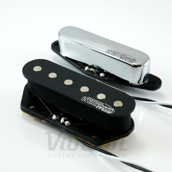 Wilkinson M-Series WOVTN & WOVTB Chrome 60's Vintage Voice Pickup Set for Telecaster Guitars (SET, Chrome)